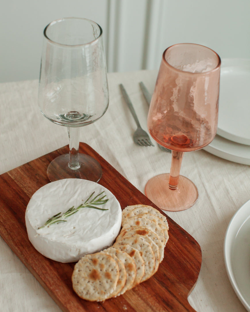 Handblown Hammered Wine Glasses | Set of 2-1
