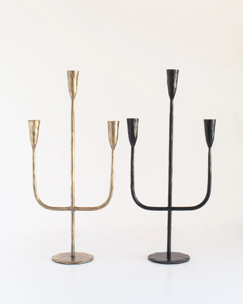 Hand Forged Iron Candelabras-2