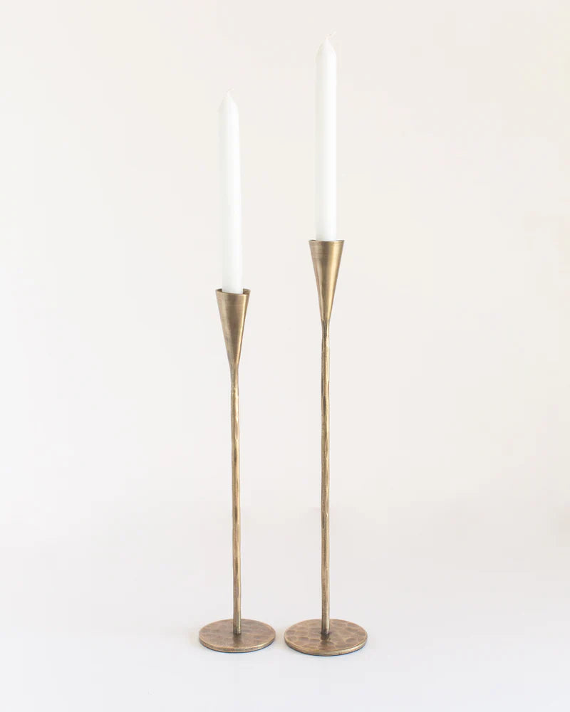 Phoenix Hand-Forged Iron Candle Stands | Set of 2-0