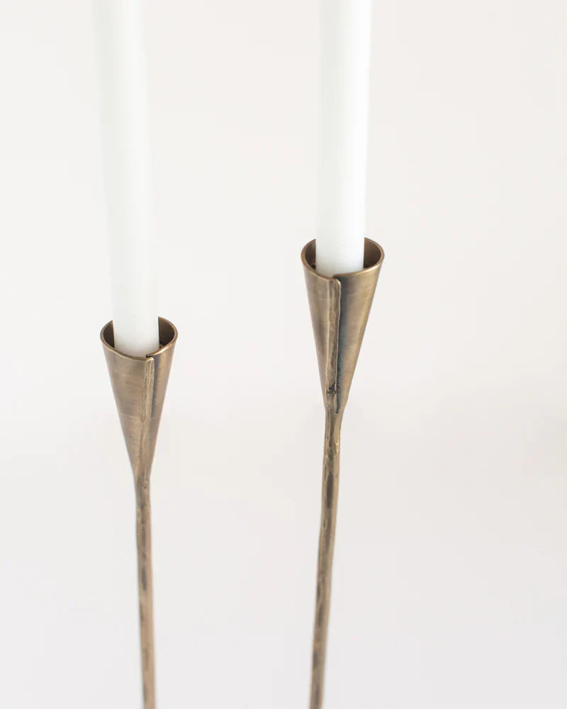 Phoenix Hand-Forged Iron Candle Stands | Set of 2-4