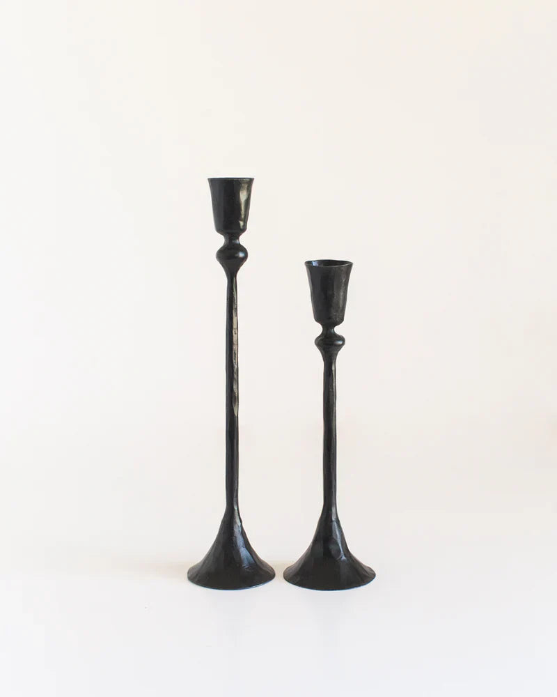 Gemini Hand Forged Iron Candlestands-3