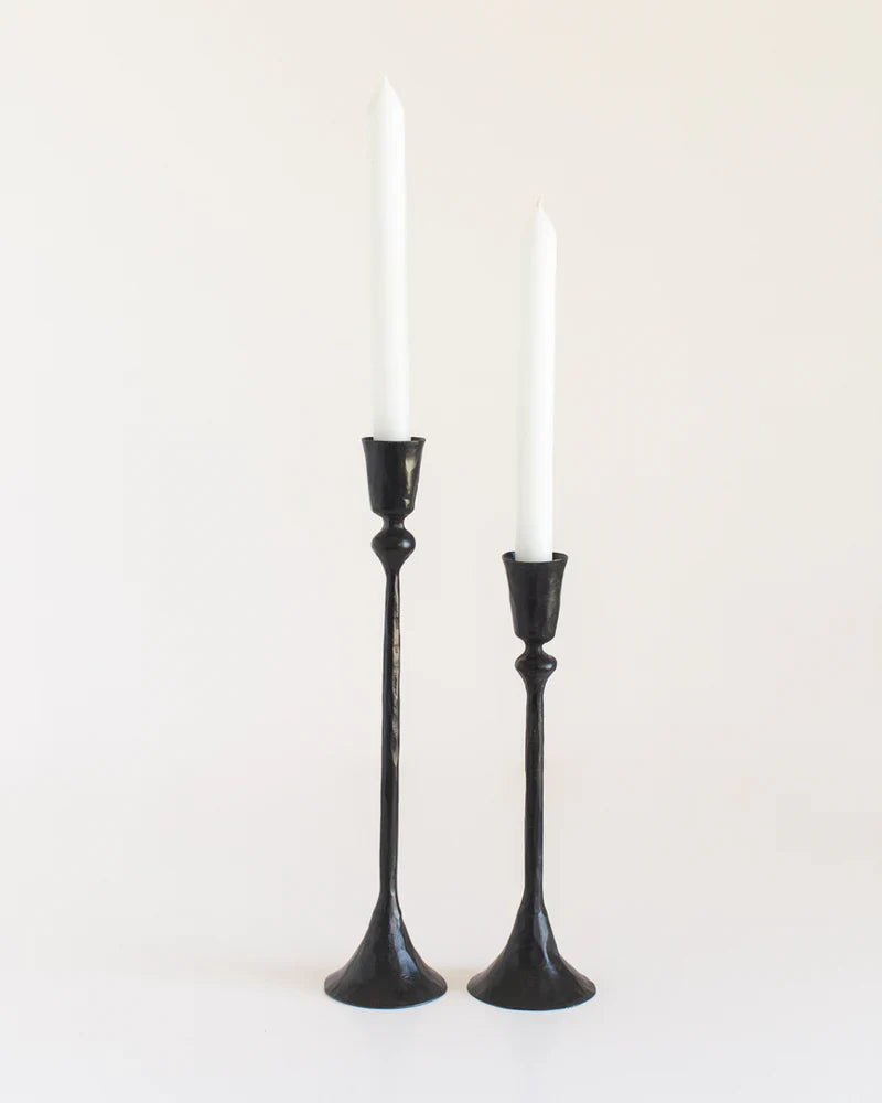 Gemini Hand Forged Iron Candlestands-5