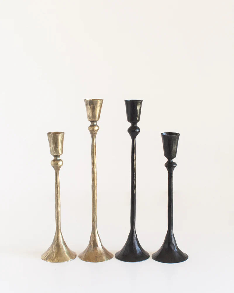 Gemini Hand Forged Iron Candlestands-4