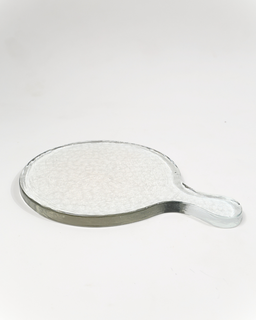 Hammered Glass Round Serving Board-4