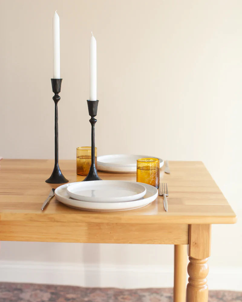 Gemini Hand Forged Iron Candlestands-1