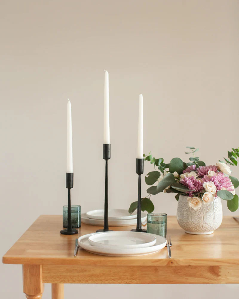 Dante Hand Forged Iron Candlestands-4