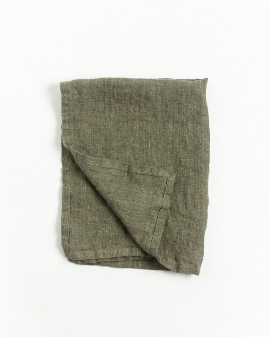 Stone Washed Linen Tea Towel-9