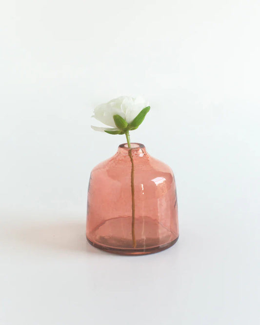 Bella Handblown Hammered Bud Vase-0