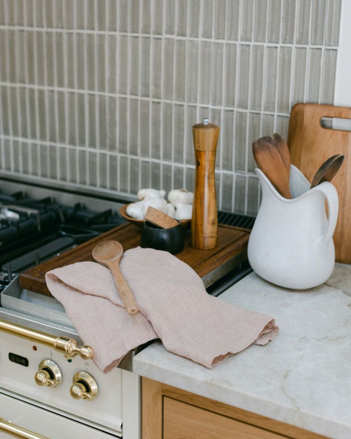 Stone Washed Linen Tea Towel-2