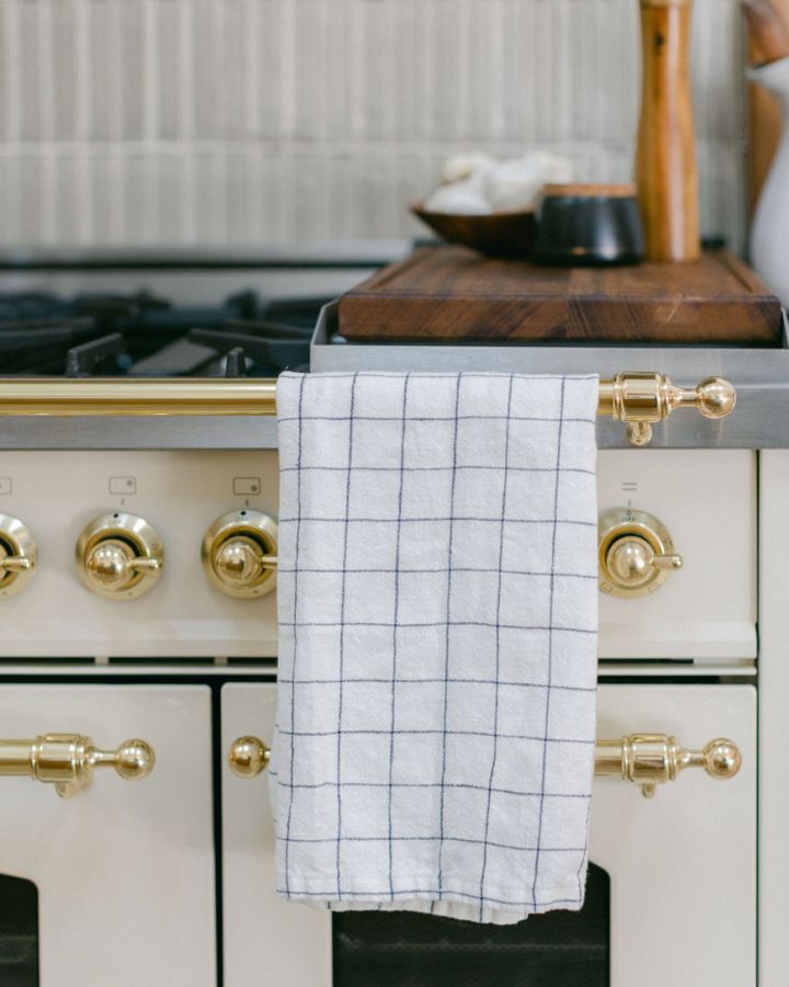 Stone Washed Linen Tea Towel-1