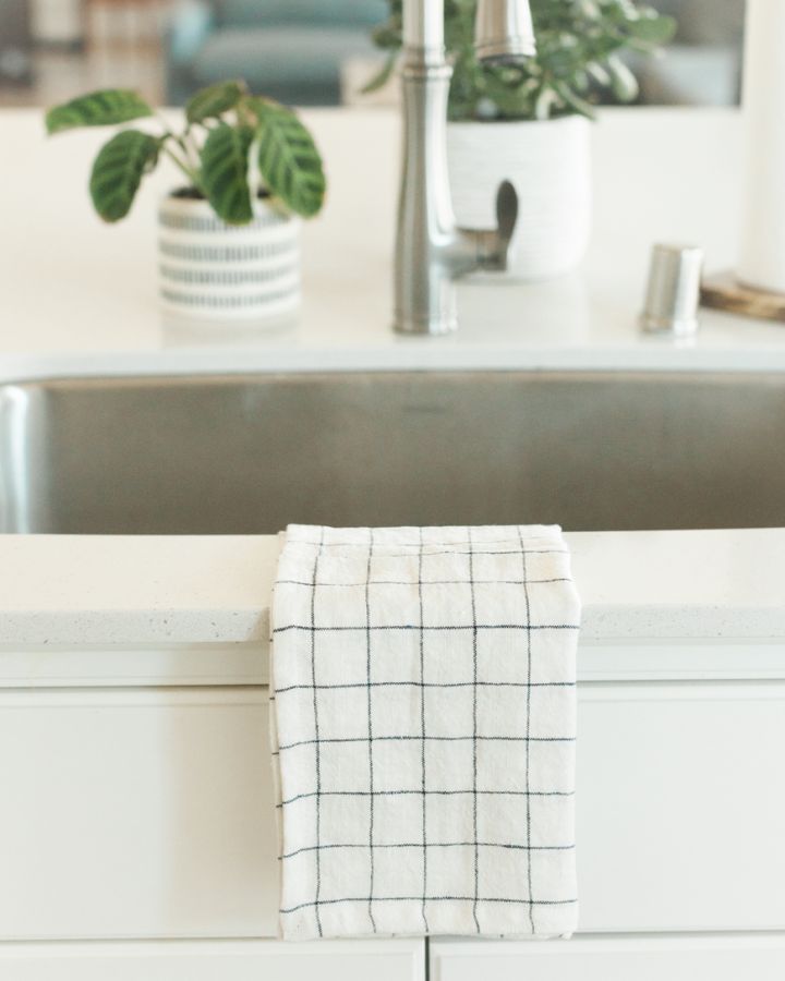 Stone Washed Linen Tea Towel-4