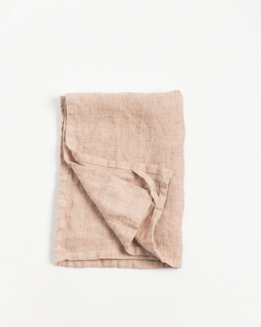 Stone Washed Linen Tea Towel-5
