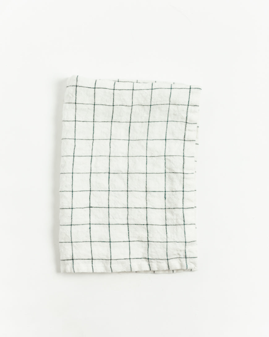 Stone Washed Linen Tea Towel-3