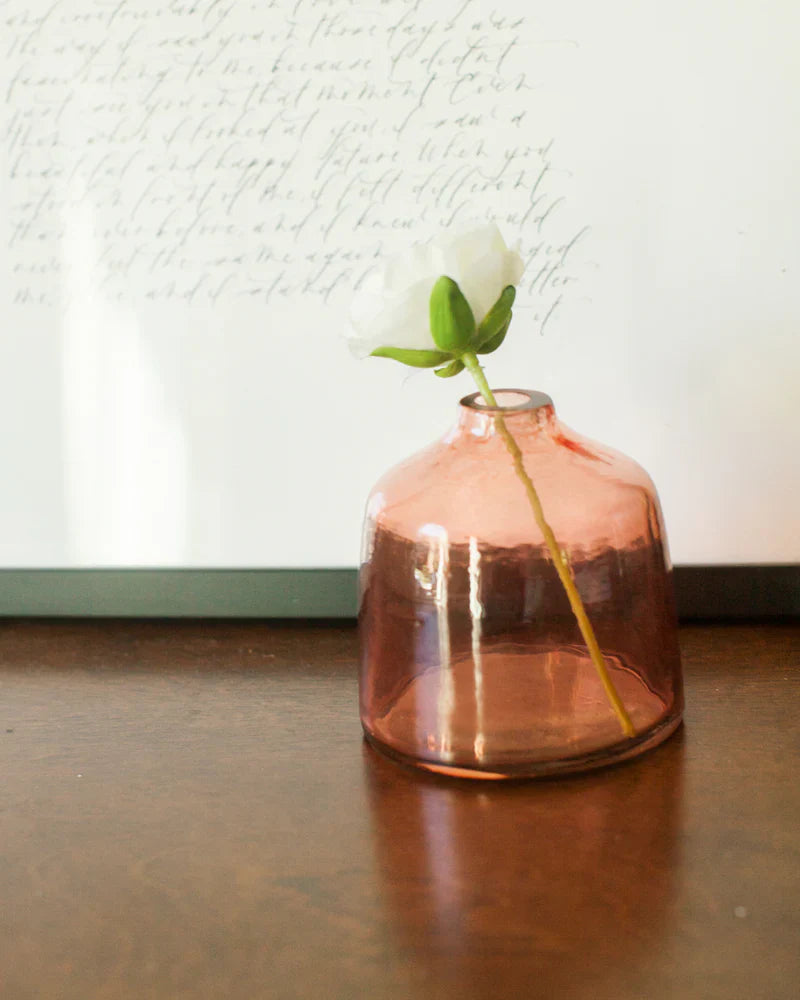 Bella Handblown Hammered Bud Vase-3